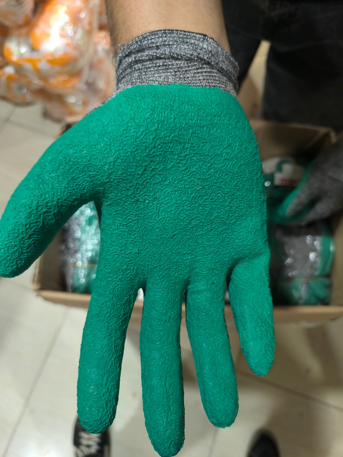 Mafel MF-80 Polyester Likralı Lateks Eldiven (1. Kalite) 50 Adet