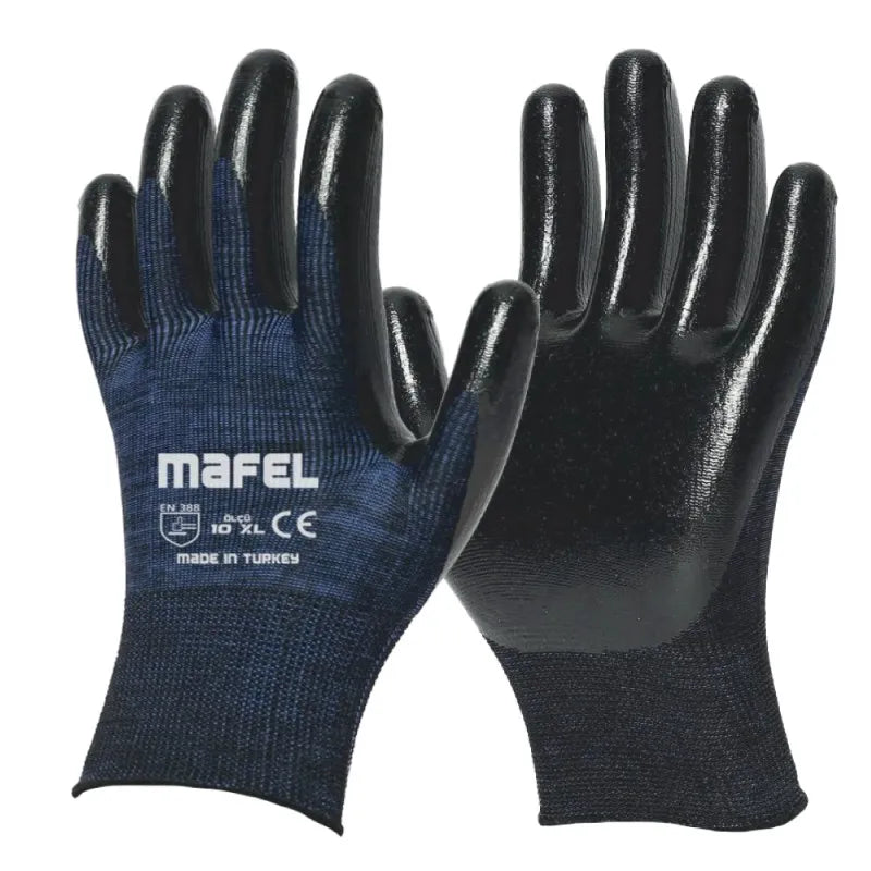 Mafel MF-050 1/2 Polyester Nitril Kaplı Premium İş Eldiveni